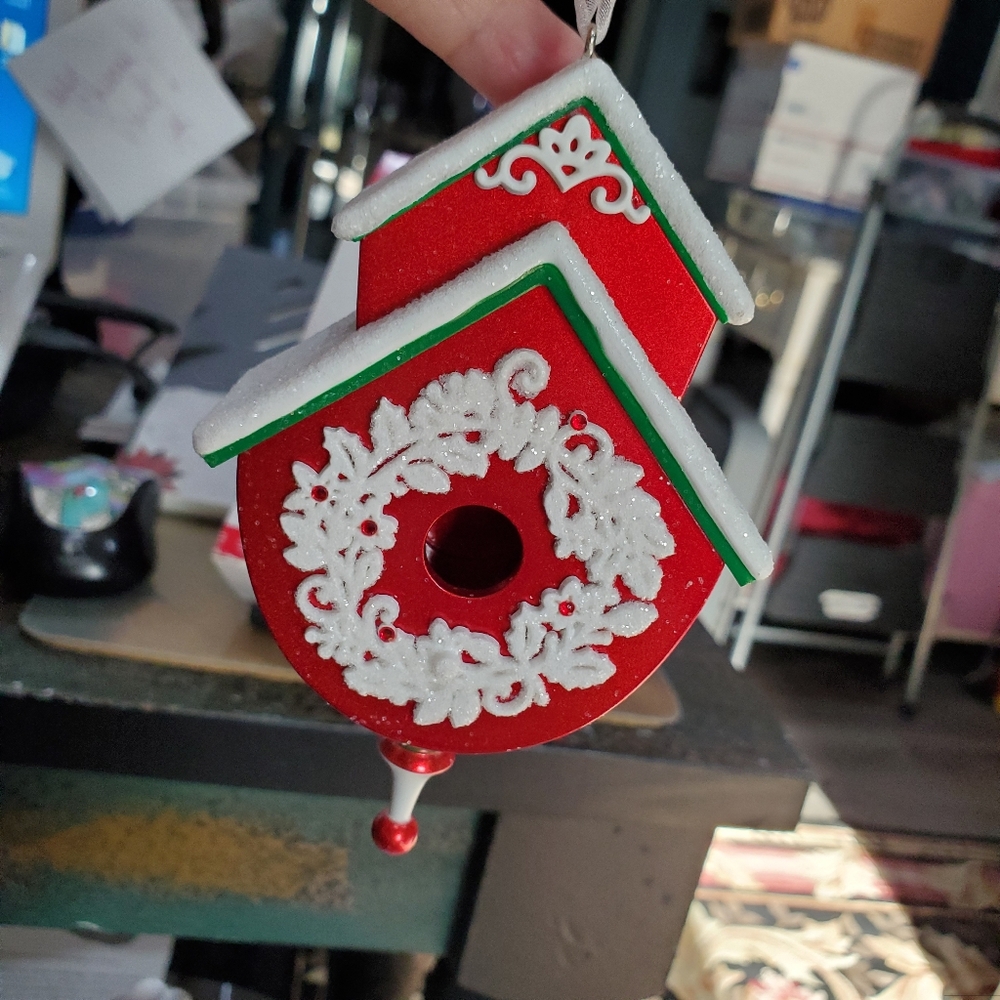 Hallmark 2017 "Beautiful Birdhouse" 🐦 Christmas Ornament with Box L👀K